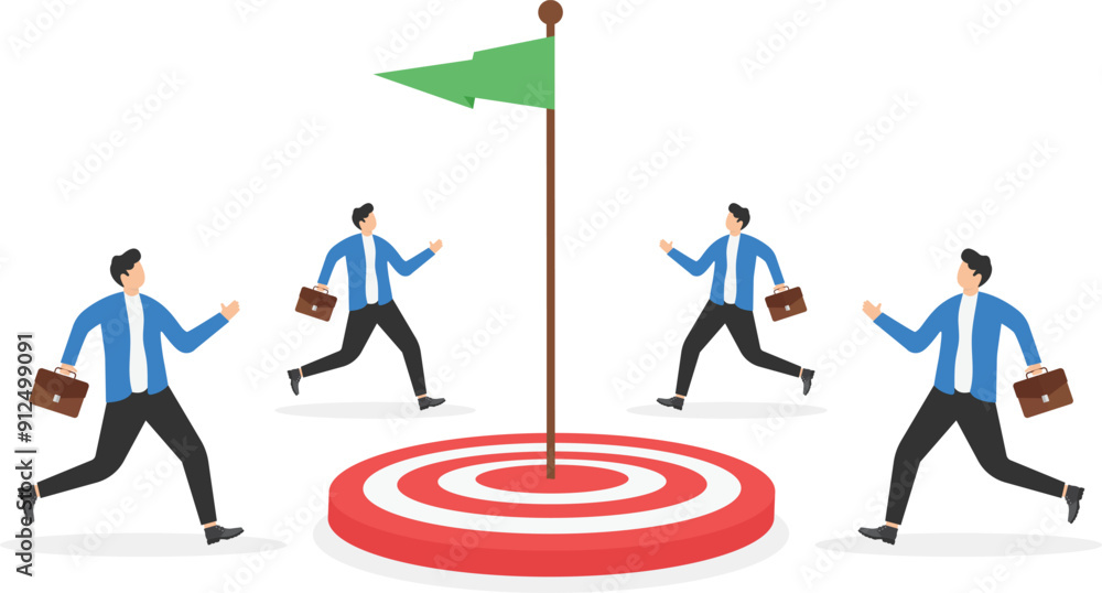 rivalry in business, a fight between two business people, a fight for the post,
rivalry in business, a fight between two business people, a fight for the post,