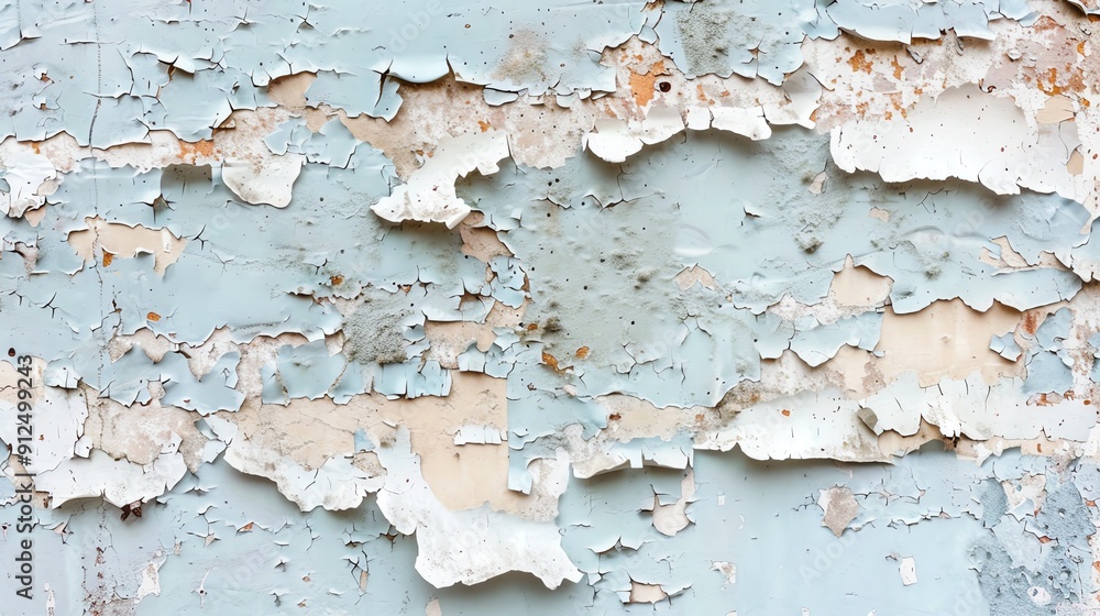 A close-up of a weathered, peeling paint surface showcasing texture and layers of color for artistic or renovation projects. A close-up of a weathered, peeling paint surface showcasing texture and layers of color for artistic or renovation projects.