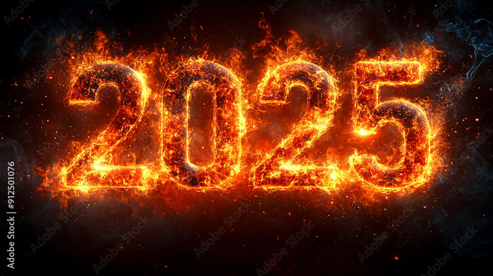 year 2025 with fire year 2025 with fire