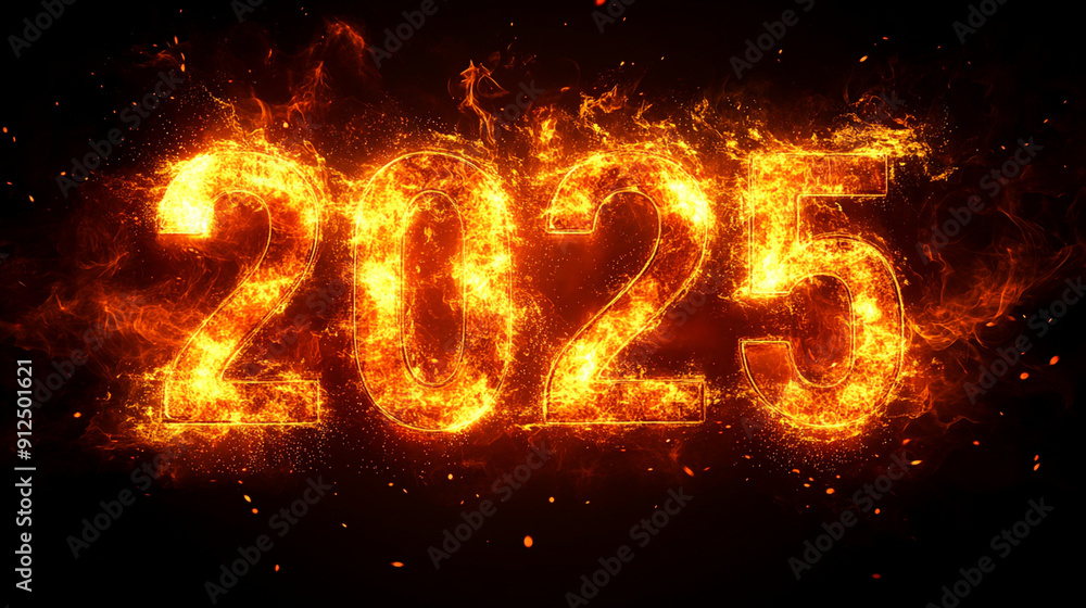 year 2025 with fire year 2025 with fire