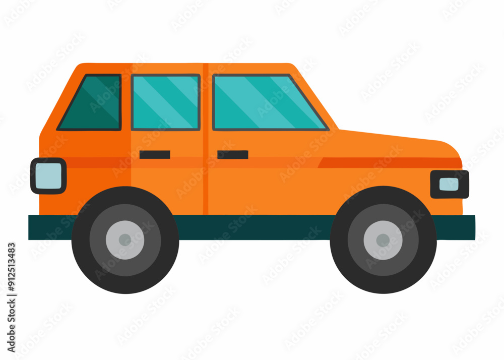 Simple SUV Icon - Vector Graphic Design Simple SUV Icon - Vector Graphic Design