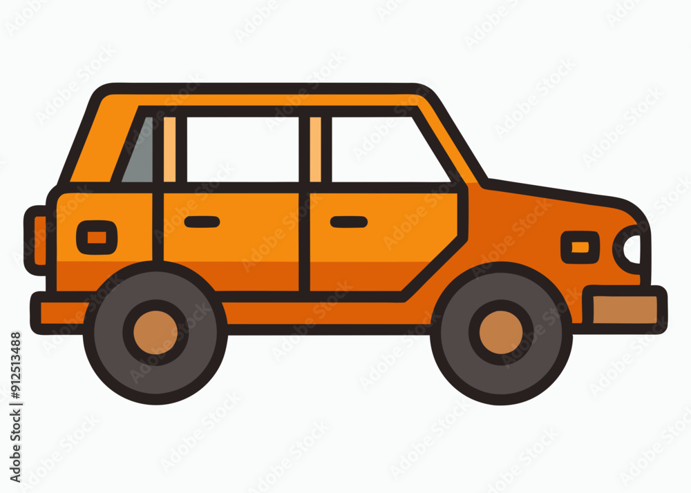 Simple SUV Icon - Vector Graphic Design Simple SUV Icon - Vector Graphic Design