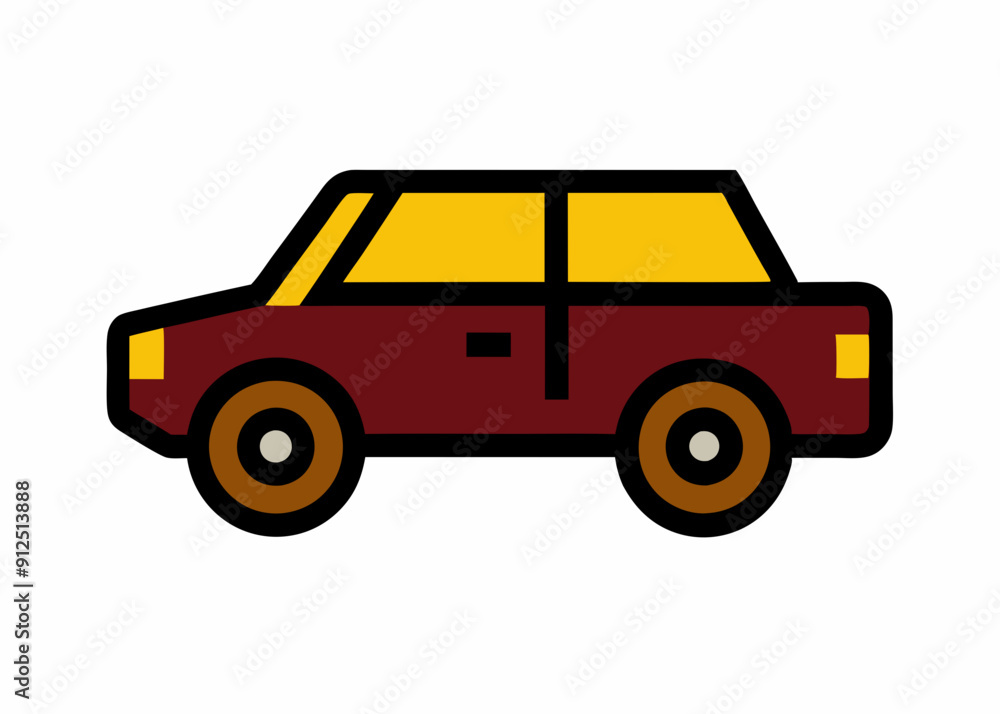 Simple SUV Icon - Vector Graphic Design Simple SUV Icon - Vector Graphic Design