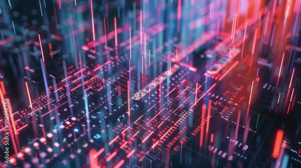Abstract Digital Network, Cybernetic Technology, and Futuristic Interface Abstract Digital Network, Cybernetic Technology, and Futuristic Interface