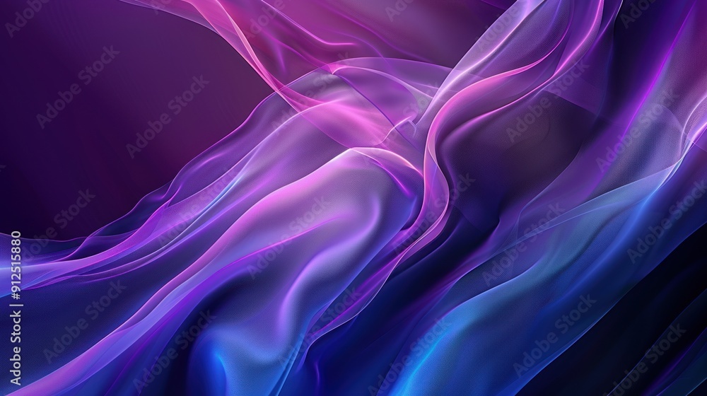 Abstract Purple and Blue Flowing Design Abstract Purple and Blue Flowing Design
