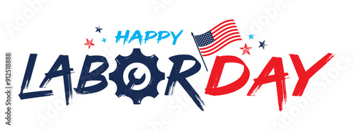 Happy Labor Day celebration background design, 
greeting card, banner, poster, vector for social media, 
header, web, print, ads, wishes, email, flyer, USA