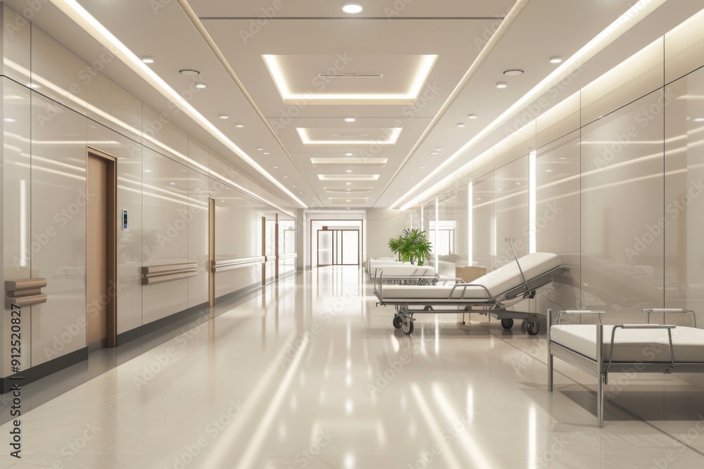 Interior of a modern hospital Interior of a modern hospital