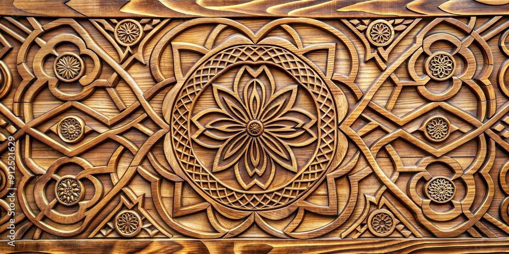 Abstract Wooden Texture with Intricate Patterns Abstract Wooden Texture with Intricate Patterns