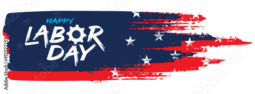 Happy Labor Day, USA, vector, banner, background design, 
greeting card, poster for creative ads, social media, 
header, web, print, wishes, email, flyer
