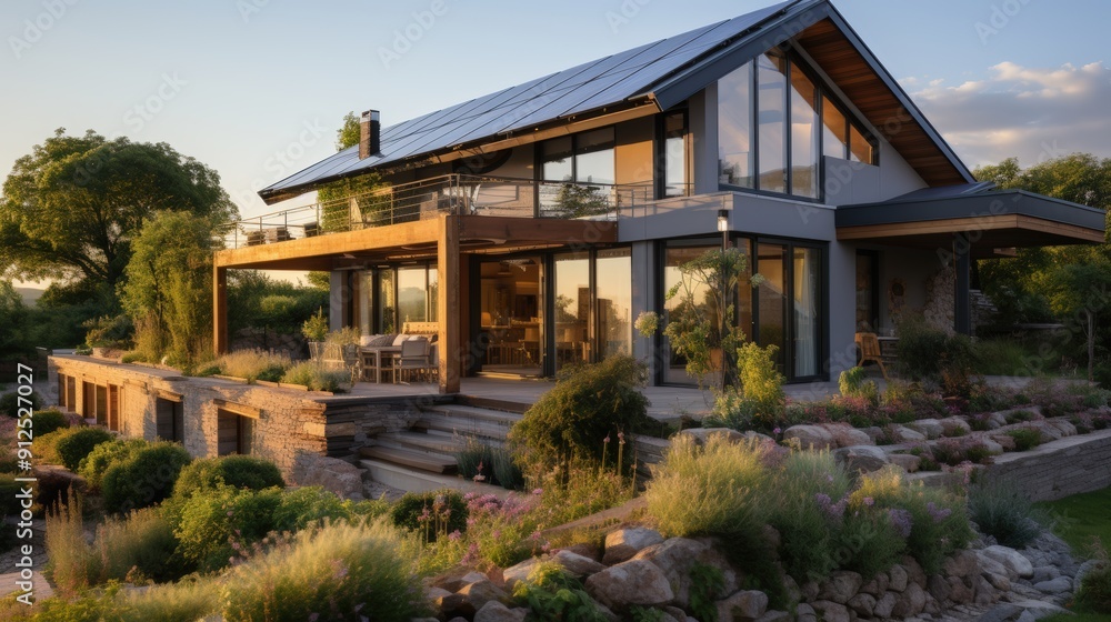 Modern House with a Beautiful Garden Modern House with a Beautiful Garden