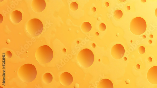 Close-up of Swiss Cheese with Large Holes