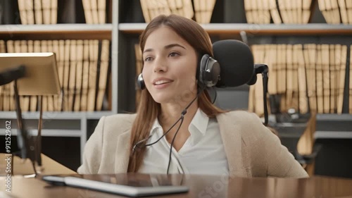 Close-Up of Teen's Enthusiastic Expression During Business Call