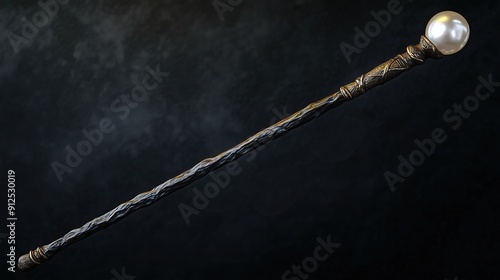 Isolated stick on black background.