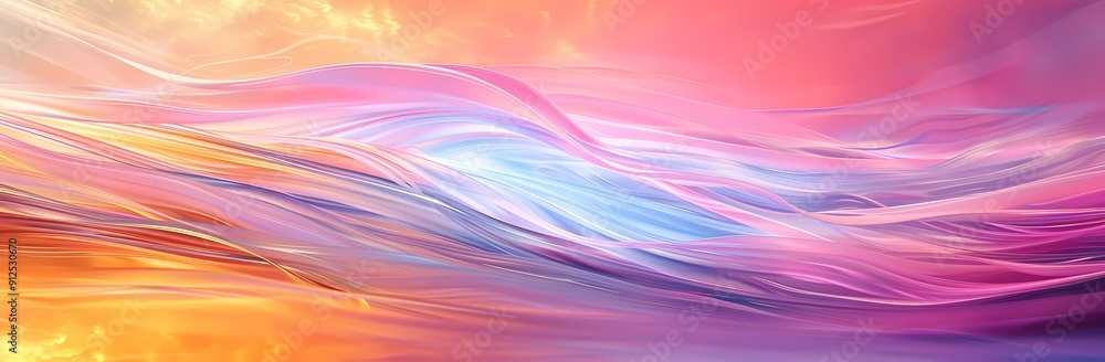 Abstract background with vibrant pink, blue, and orange wavy lines. Abstract background with vibrant pink, blue, and orange wavy lines.