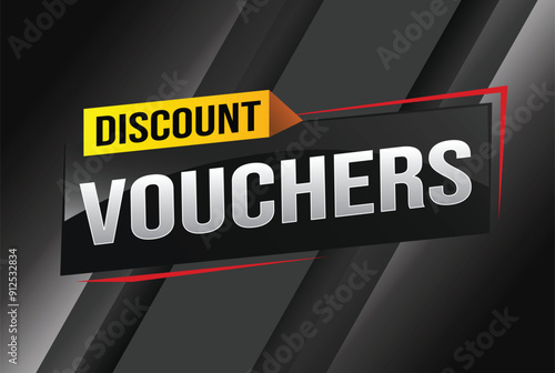discount voucher vouchers special offer poster banner graphic design icon logo sign symbol social media website coupon advertising store shop online, website, landing page

