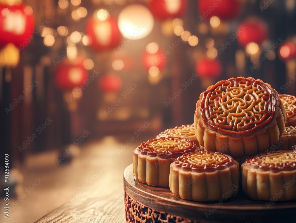 A wallpaper for Chinese moon cake festival. A wallpaper for Chinese moon cake festival.