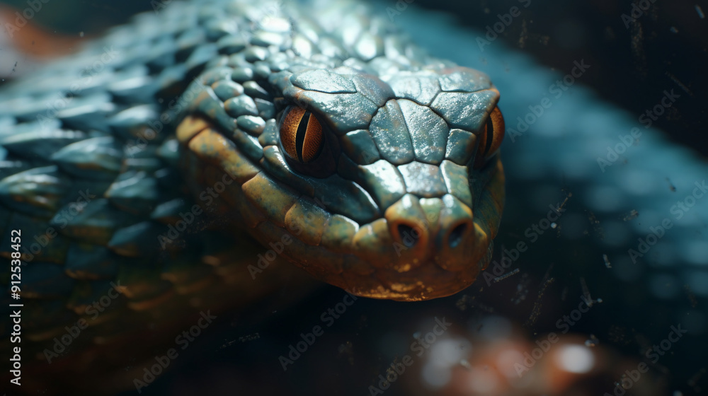 Fototapeta premium close up of a python