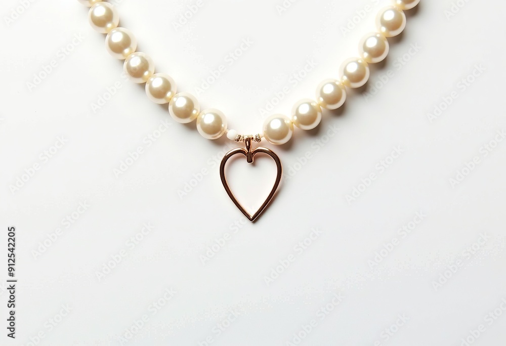 Simple and Sophisticated Pearl Necklace with Heart-Shaped Clasp - Perfect for Any Occasion Simple and Sophisticated Pearl Necklace with Heart-Shaped Clasp - Perfect for Any Occasion