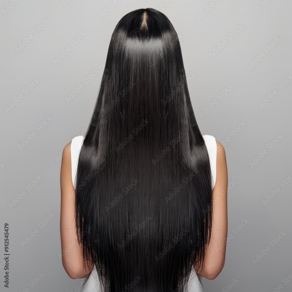 Long Black Hair in Focus Long Black Hair in Focus