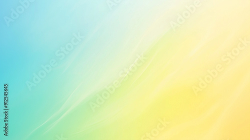 abstract light blue, green and yellow background with waves