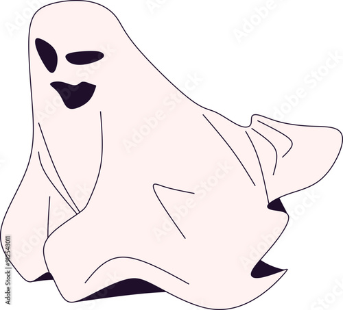 Halloween Ghost Illustration