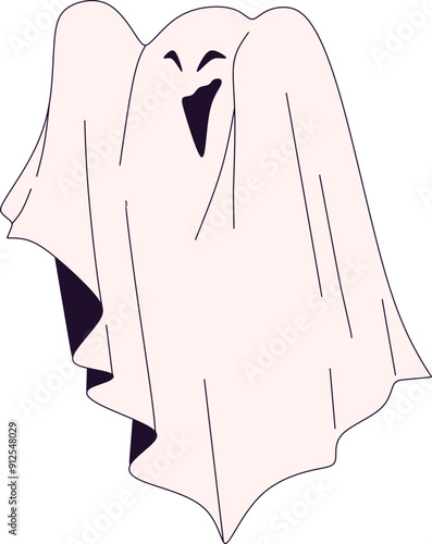 Halloween Ghost Illustration