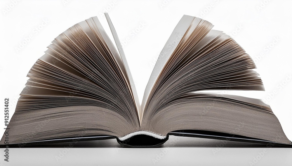 Fototapeta premium Transparent background of a classic hardcover book.