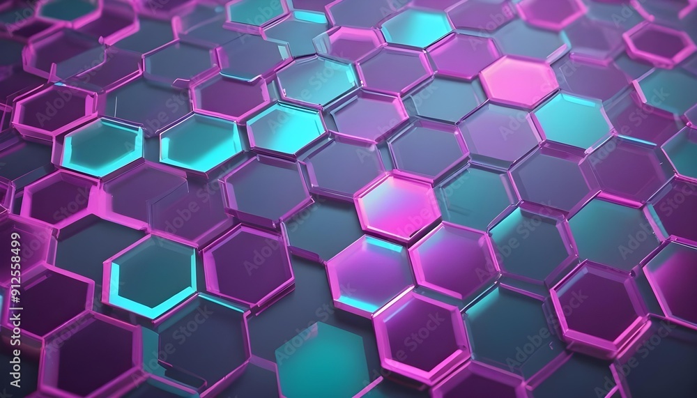 Digital hexagon abstract background Digital hexagon abstract background