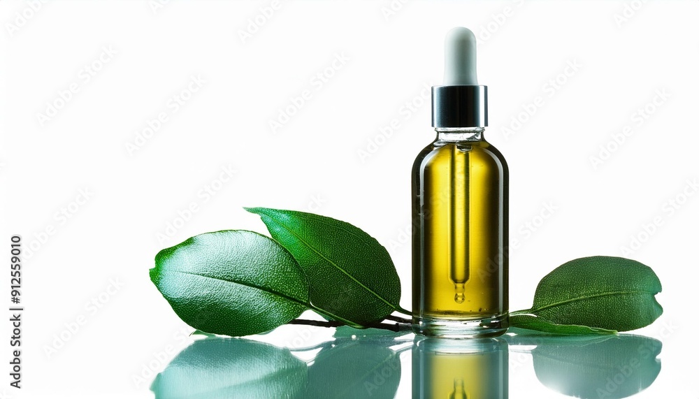 Isolated bottle of premium skincare serum. Isolated bottle of premium skincare serum.
