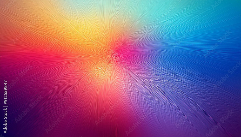 Obraz premium A vibrant abstract digital artwork featuring flowing colors and gradients under a surreal, windy sky.