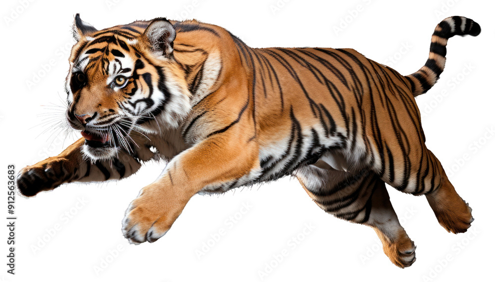 Naklejka premium PNG Tiger wildlife animal mammal.