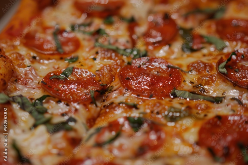 Close up of a pizza Close up of a pizza