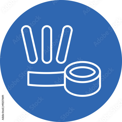 Therapeutic Taping line circle icon