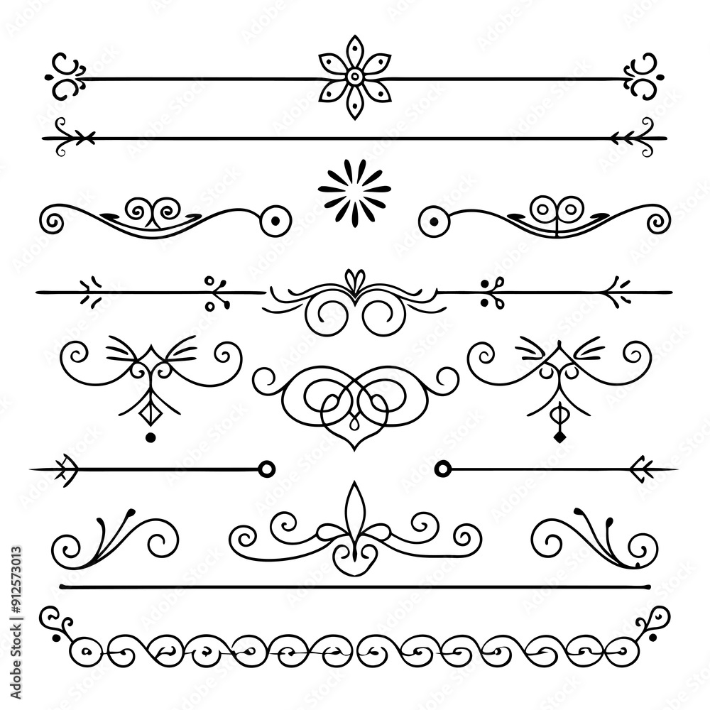 graphic with a black white plant flower ornament on an isolated background graphic with a black white plant flower ornament on an isolated background
