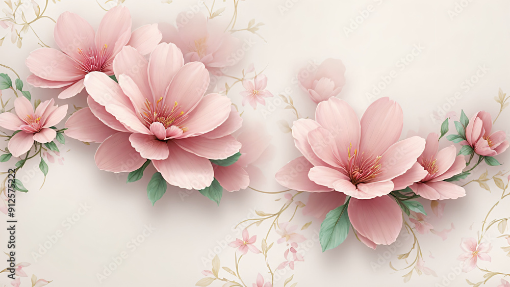 a beautiful pink flowers on a white background a beautiful pink flowers on a white background