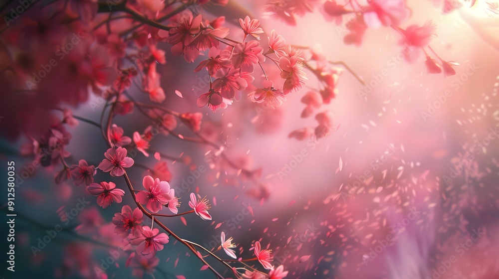 Cherry blossoms, with their fleeting beauty and ethereal pink petals, symbolizing renewal and the ephemeral nature of springtime. Cherry blossoms, with their fleeting beauty and ethereal pink petals, symbolizing renewal and the ephemeral nature of springtime.