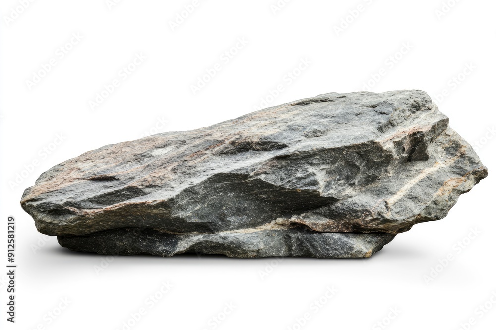 Stone display product isolate on white background, Rock shelf and free space mock up well editing display products advertising, Stone clipping paths , ai Stone display product isolate on white background, Rock shelf and free space mock up well editing display products advertising, Stone clipping paths , ai