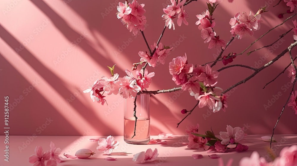 Fototapeta premium Sakura, Stage, Nature, Product Photography