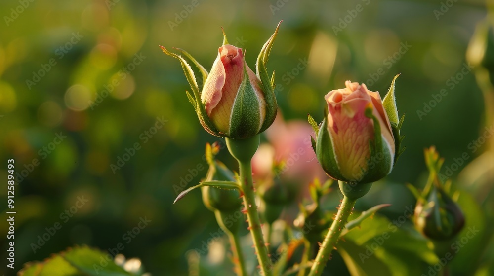 Rosebuds, like baby promises of love, tightly closed and waiting to reveal their beauty to the world Rosebuds, like baby promises of love, tightly closed and waiting to reveal their beauty to the world