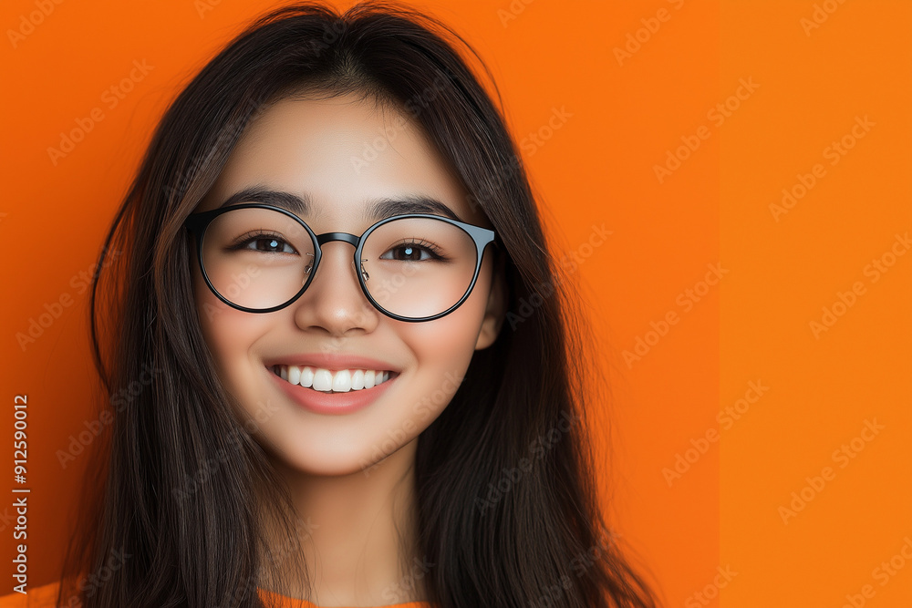 young woman college student wearing glasses young woman college student wearing glasses