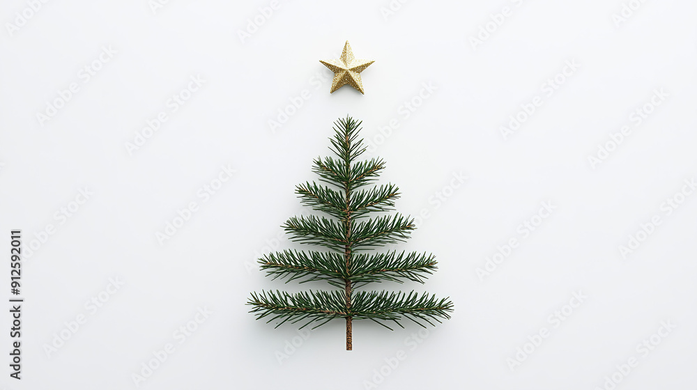 Minimalist Holiday Background Featuring a Gold Star on a Green Tree Outline with Simple Line Drawings of Bells, Stars, and Gifts in Monochrome on a Soft Beige Background Minimalist Holiday Background Featuring a Gold Star on a Green Tree Outline with Simple Line Drawings of Bells, Stars, and Gifts in Monochrome on a Soft Beige Background