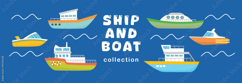 Ship vector stock. Boat vector illustration. Set image of boat and ship. Ship and boat collection vector. Yacht stock vector. Ship vector stock. Boat vector illustration. Set image of boat and ship. Ship and boat collection vector. Yacht stock vector.