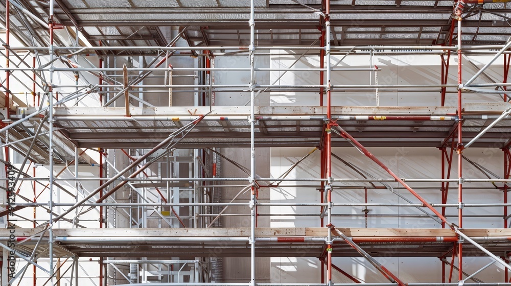 The ergonomic design of scaffolding incorporates adjustable platforms, ergonomic handrails, The ergonomic design of scaffolding incorporates adjustable platforms, ergonomic handrails,