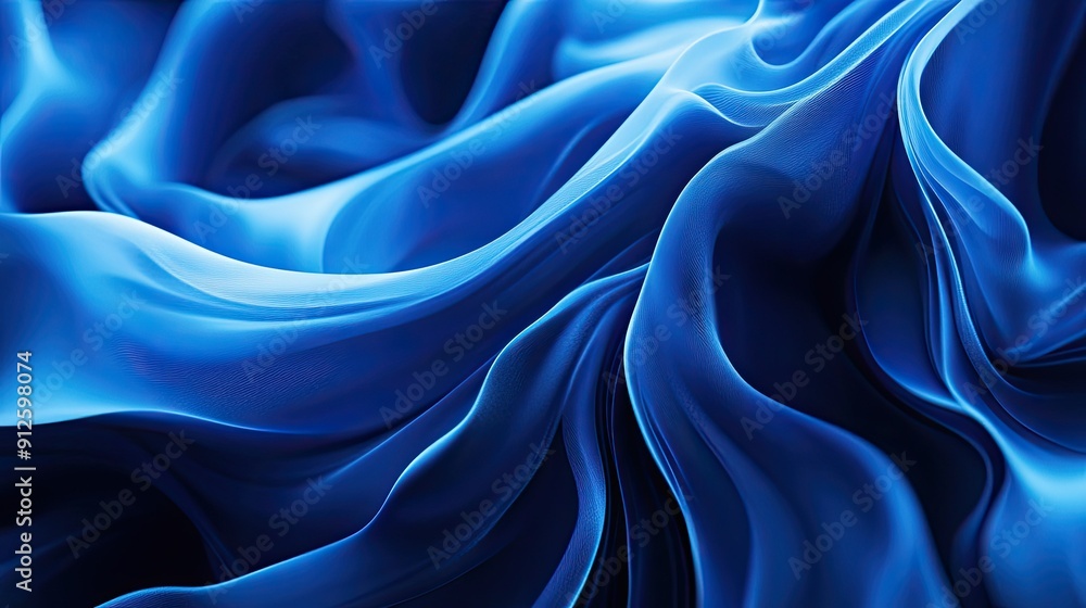 Abstract 3D blue background with organic forms and fluid lines, creating a sense of movement and depth. Abstract 3D blue background with organic forms and fluid lines, creating a sense of movement and depth.