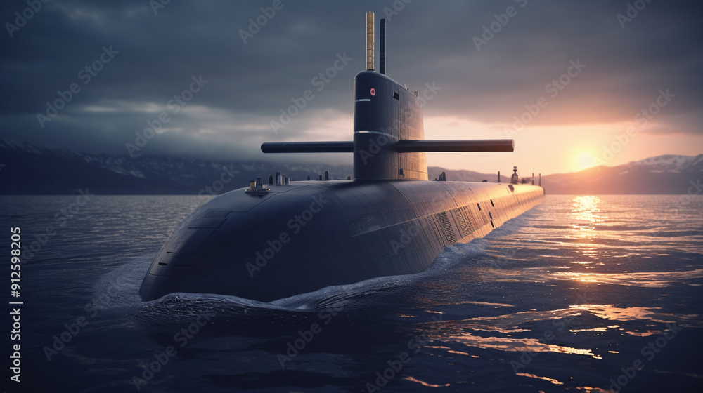 Fototapeta premium sunset over the sea