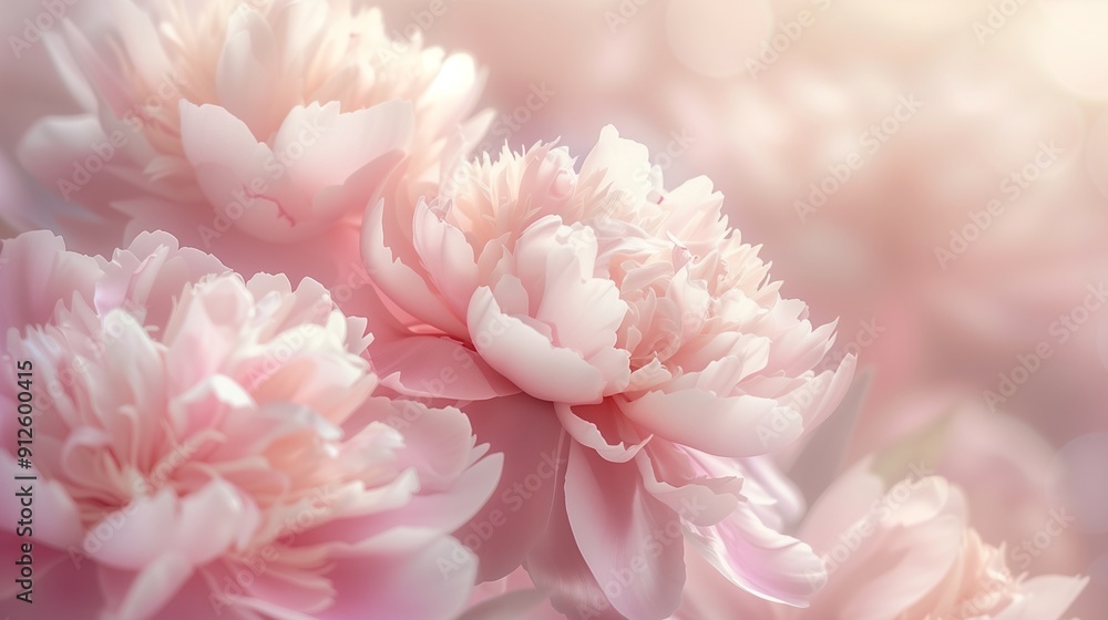 Close up peony flower a stunning vibrant with light beauty background flower Close up peony flower a stunning vibrant with light beauty background flower