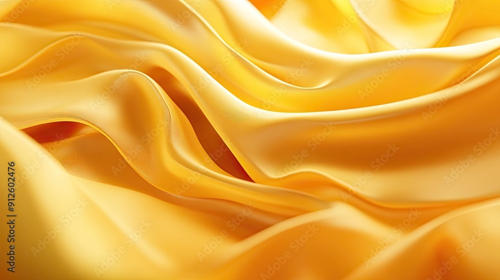 Fototapeta premium Luxurious 3D golden yellow background with rich textures and soft lighting, perfect for high-end and refined designs.