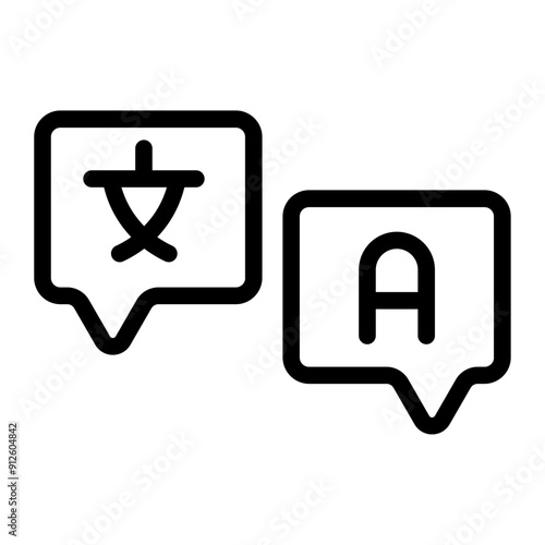 translate language line icon