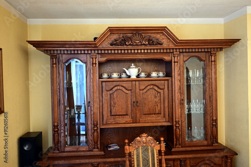 old sideboard in the dining room