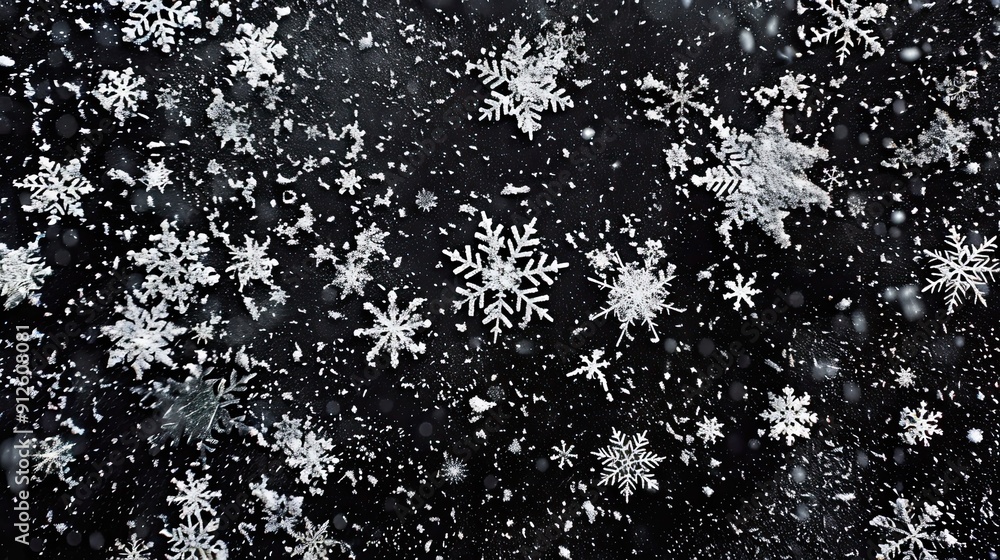 snow pattern on black background snow pattern on black background